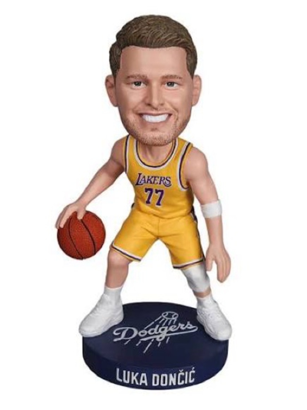 NIB Luka Dončić Dodgers Lakers Bobblehead